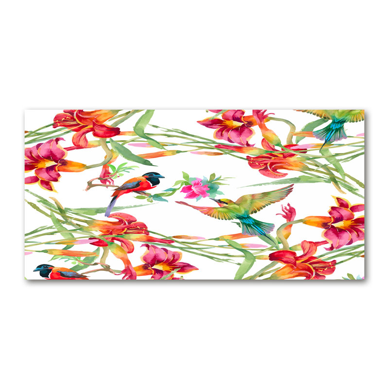 Exotic Birds - Wrapped Canvas Print