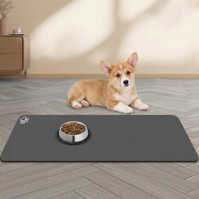 Extra Large Silicone Cat Litter Box Mat, 40"x28", Controls Scatter, Soft on Kitty Paws, Non-Slip, Easy to Clean, Waterproof