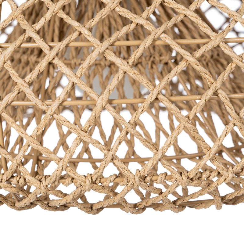 1 - Light Natural Pendant, 22cm H x 45cm W x 45cm D