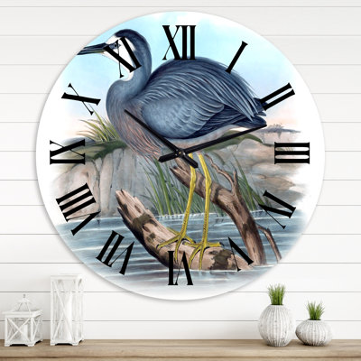 Oiseaux australiens rétro II - horloge murale traditionnelle