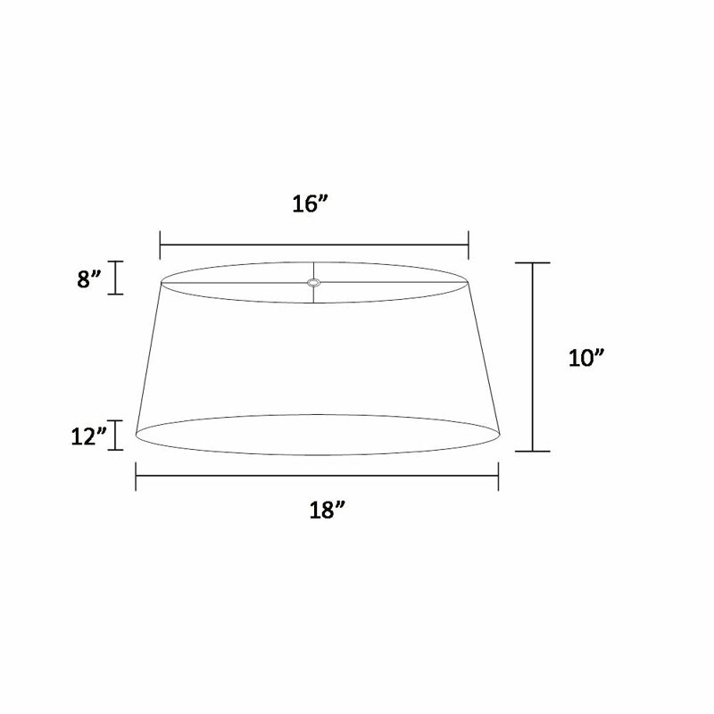 10'' H Linen Empire Lamp Shade