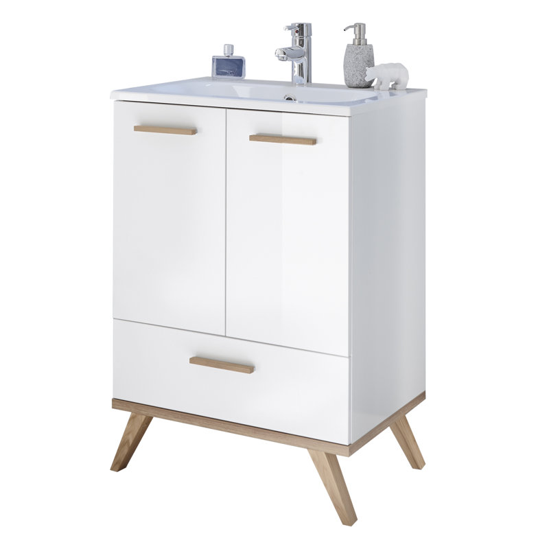 QuickSet 923 61cm Wide Wall-mounted Single Vanity Unit