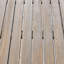 Table de salle à manger en bois de 48,04 po de style gris avec finition grise pour un espace de vie extérieur-1629867003