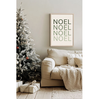 «Festive Christmas», peinture encadrée décorative de 13,0 po x 19,0 po | Cadre 100% bois massif (épaisseur: 0,8 pouce), œuvre d'art 100% MDF | Impression numérique pour des couleurs vives, décoration murale parfaite pour la maison et le bureau