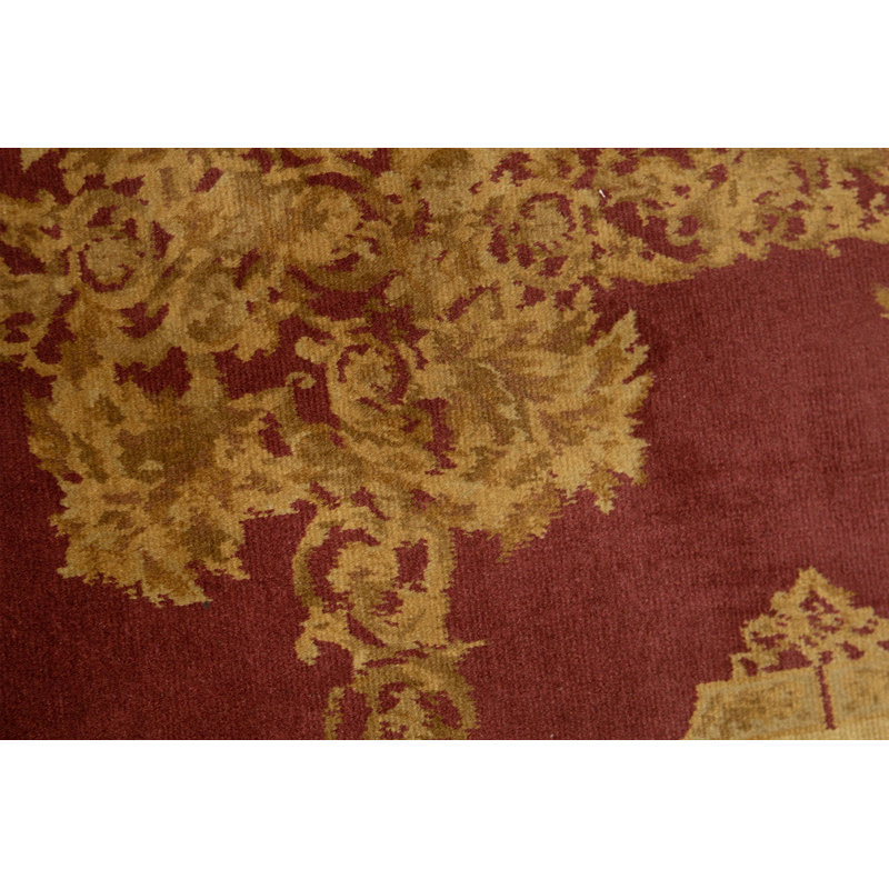 Hand-Knotted High-Quality Red Area Rug