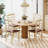 Wooden Dining Chair Set With Rubber Wood Frame Padded Seat For Kitchen-2128776707