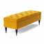 Safar Wide Tufted Rectangle Ottoman Storage Bench – Upholstery Plush Velvet Shoe Bench with Black Turned Wooden Legs-108634783-111753555