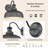 Outdoor Farmhouse Barn Light, Weather Resistant Anti-Rust Farmhouse Exterior Wall Light, Outdoor Lantern Lamp For Porch, Garage, Patio, Entryway (Antique Black, 3 Pack)-1587715039