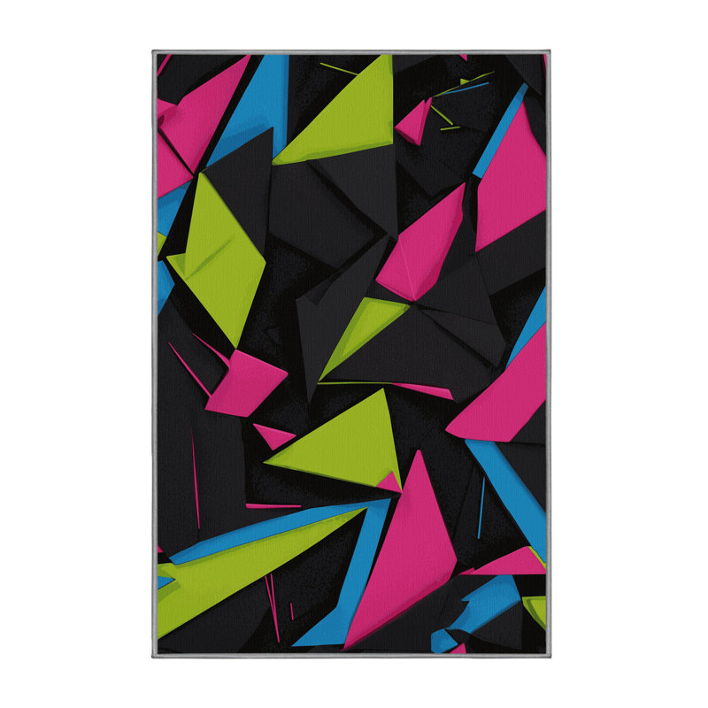 Lightwave Grid Rug, Rectangle 2' x 3'