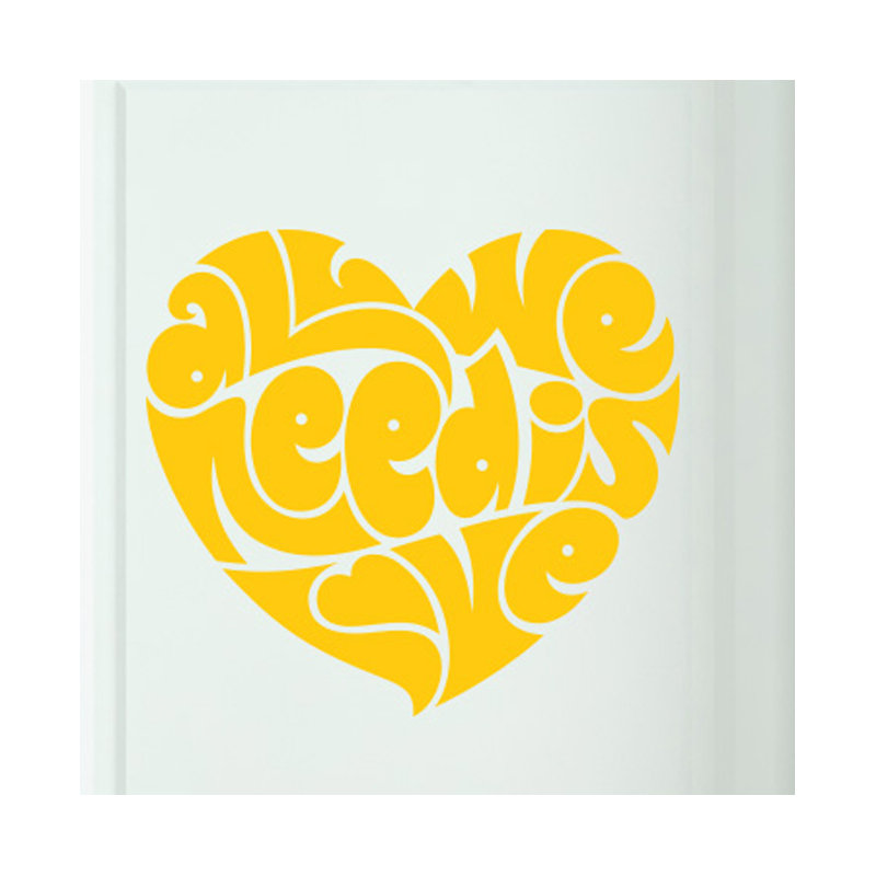 Wall Decal, Dark Yellow