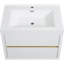 Ensemble de meuble-lavabo flottant mural blanc brillant
