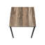 Ensemble de table basse élégant 3 pièces : dessus en stratifié recyclé brun et pieds en métal noir. Style contemporain. Marque