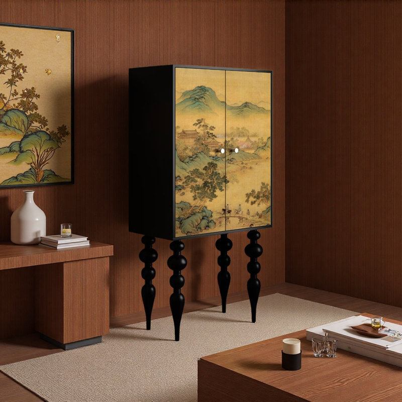 Commode de rangement rétro de style chinois