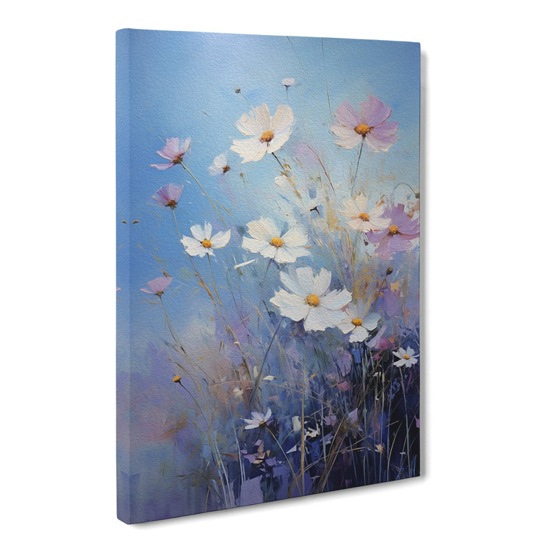 Cosmos Floral - No Frame Print, 60cm H x 40cm W x 3cm D