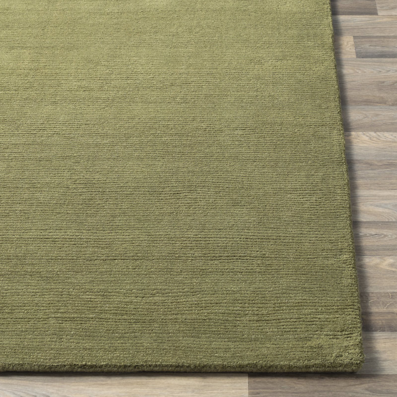 Tapis en laine tissé à la main Crowe, Rectangulaire 8 pi x 11 pi