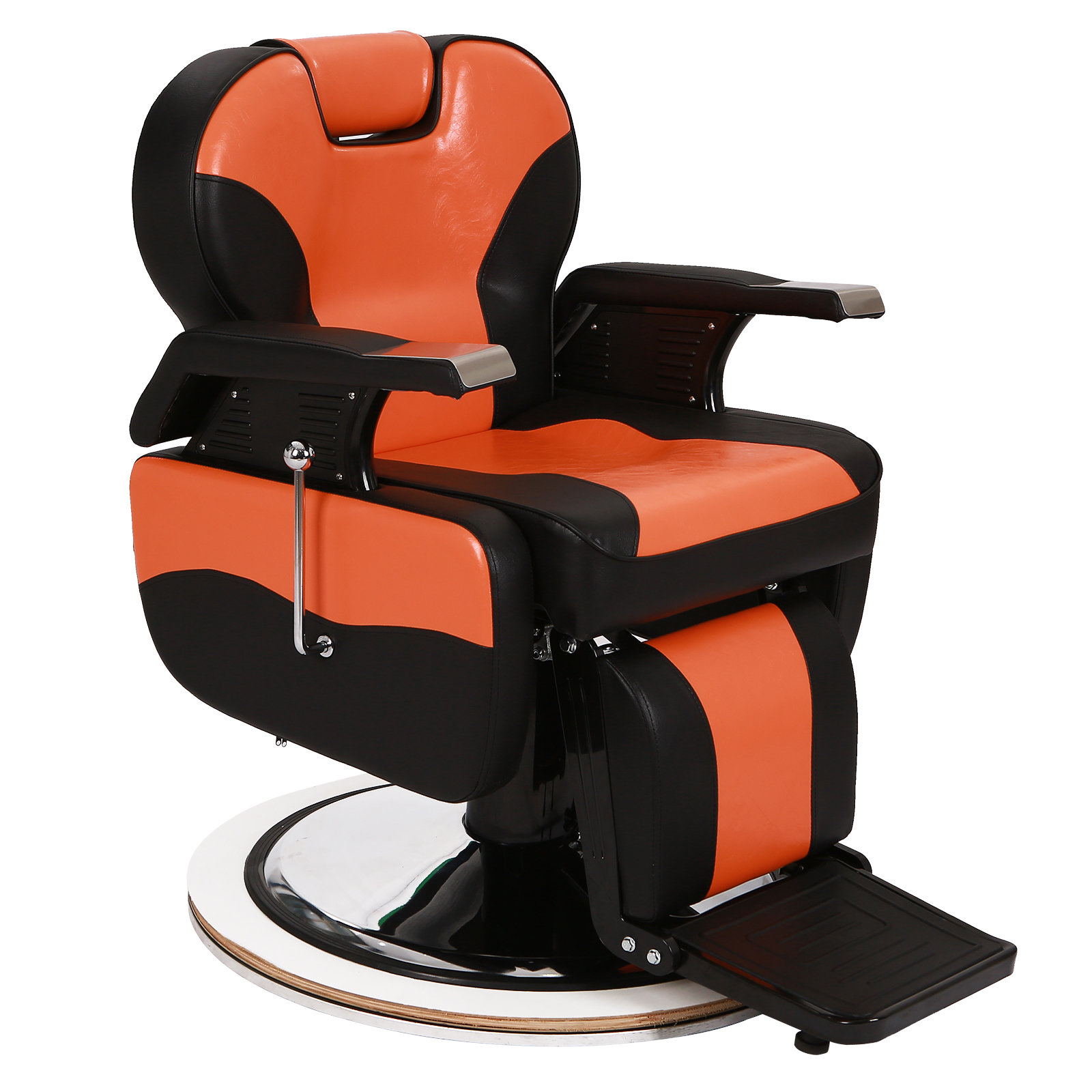 Orange outlet barber chair