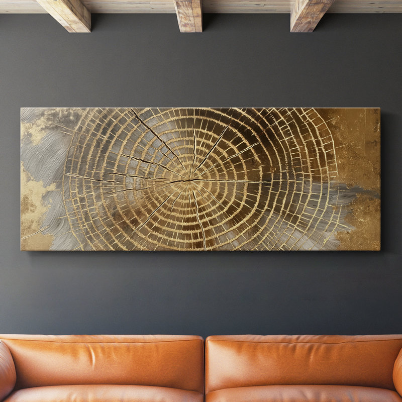 Abstrait, série CCxxvii, toile tendue avec châssis, prête à être accrochée, H 12 po x l 30 po