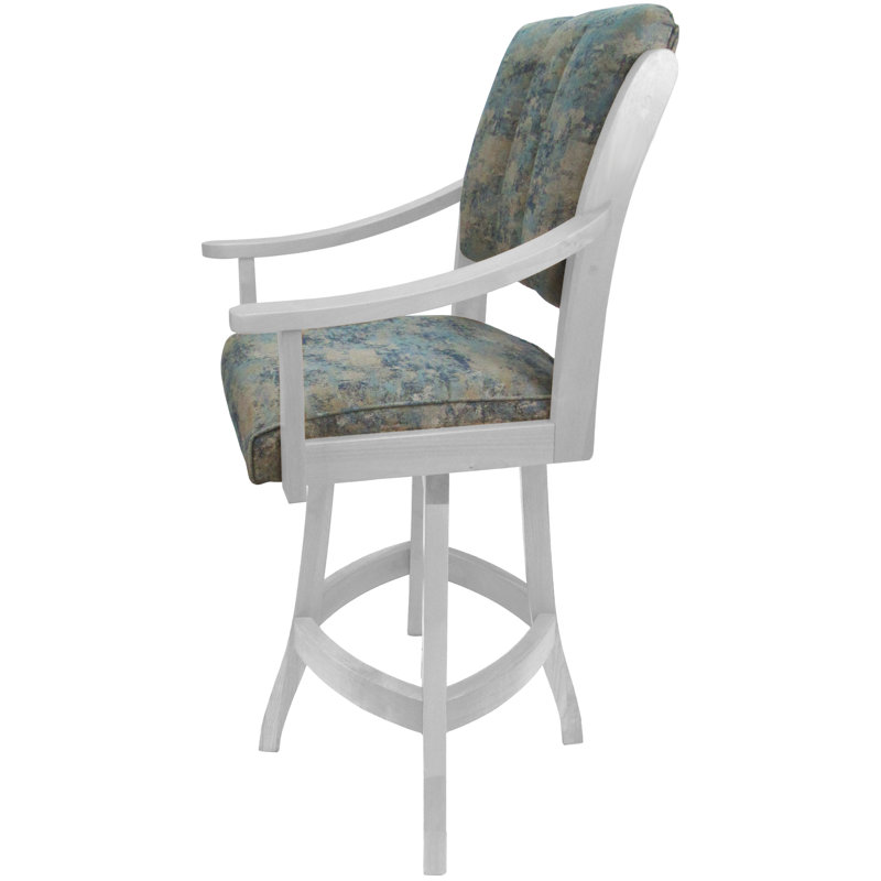 Tabouret de comptoir pivotant 26 po Castro, Blanc