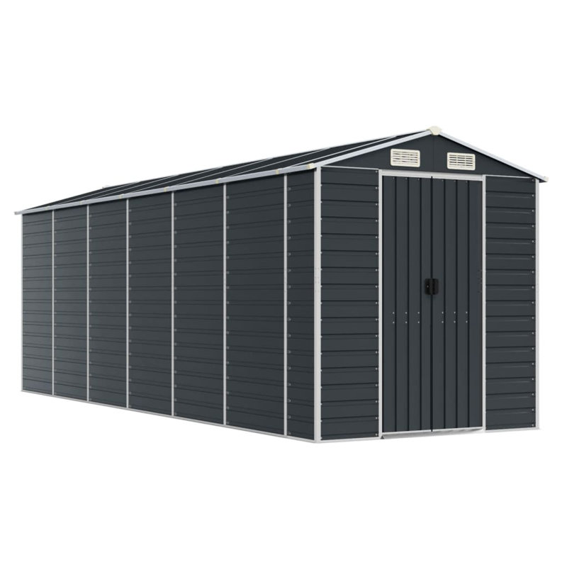 Abri de rangement, 78" H x 75.2" W x 218.5" D, Anthracite
