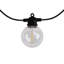 1000cm LED Solar Powered 10 - Bulb Globe String Light