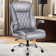 Narain Leather Executive Chair with Flip-Up Arms