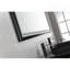 Miroir de salle de bain surdimensionné à DEL à cadre rectangulaire anti-buée