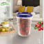  Rangement pour aliments 32 oz en plastique transparent avec couvercles Twist & Seal - hermétiques, réutilisables et étanches - pour la préparation des repas, le déjeuner et les collations (72)