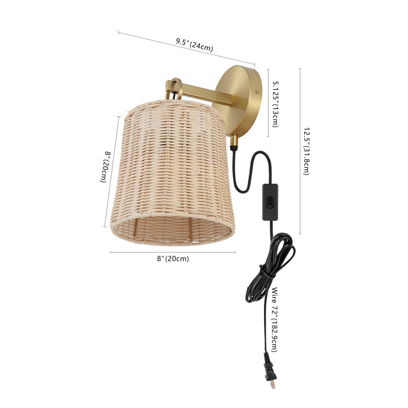Ciaran 2 - Light Armed Sconce, Golden