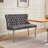 Velvet Double Dining Loveseat Bench, Kitchen & Dining Seating, 2-Seat Tufted Bench With Handmade Buttons, Wing Back, Stainless Steel Legs, Mid Century Modern-347940319-347940318