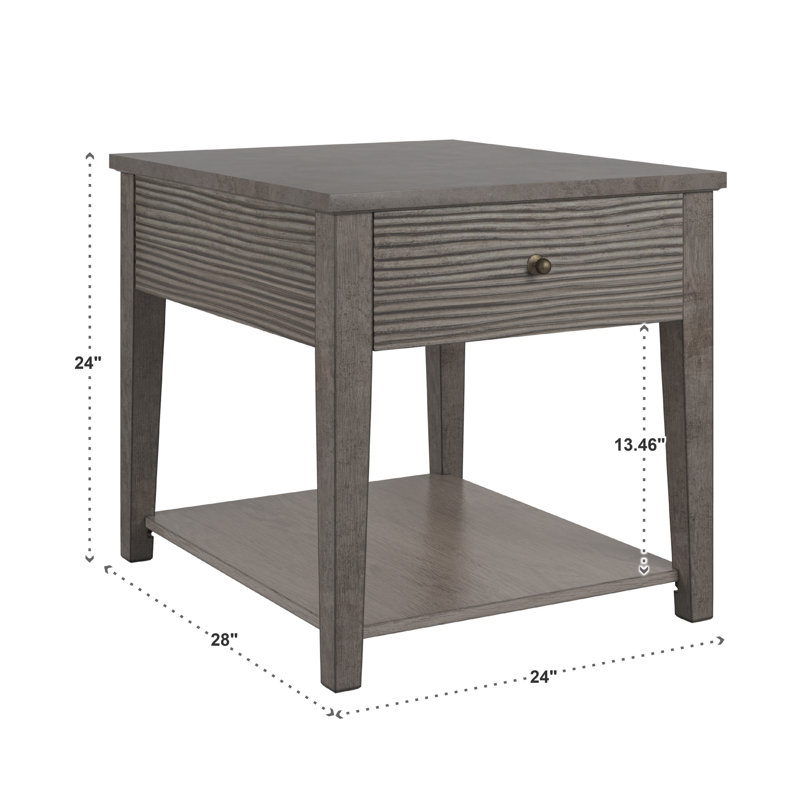 Ihan End Table with Storage