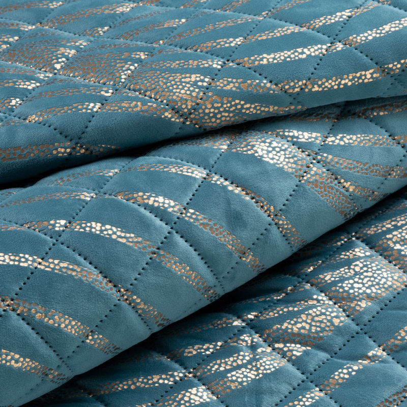 Tusarora Polyester Bedspread, W220 x L240cm, Turquoise