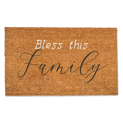 Bless This Family Door Mat