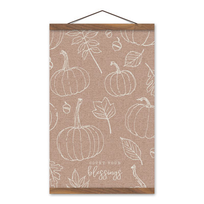 Toile murale citrouille