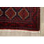 Tapis rouge en laine noué à la main de conception unique 3 pi 4 po x 6 pi 4 po Cem