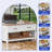 38" Multifunction Farmhouse Coffee Table Board Game Table with Removable Tabletop and Charging Station-1342376839