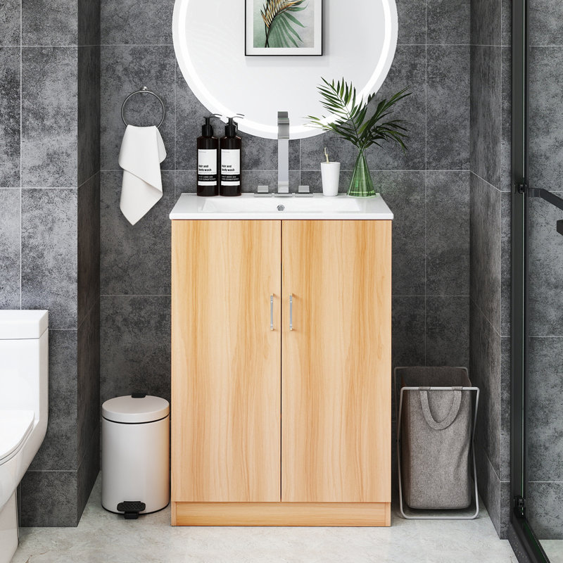 Meuble-lavabo simple 24,17 po avec comptoir d'évier