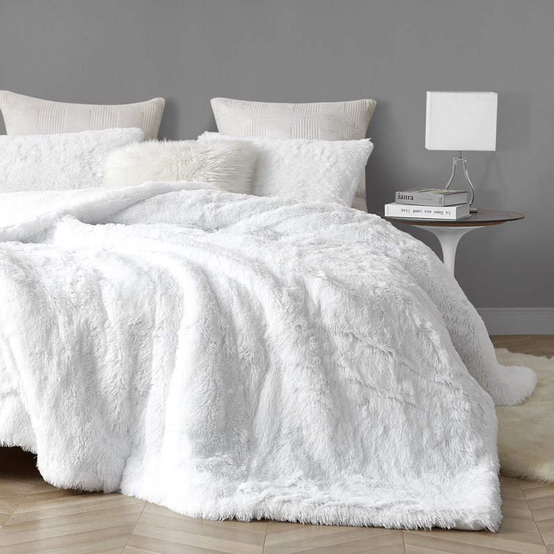Are You Kidding Polyester Comforter, Queen Comforter, White