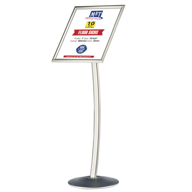Porte-menu à piédestal