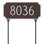 Princeton 1-Line Double-Sided Lawn Address Sign