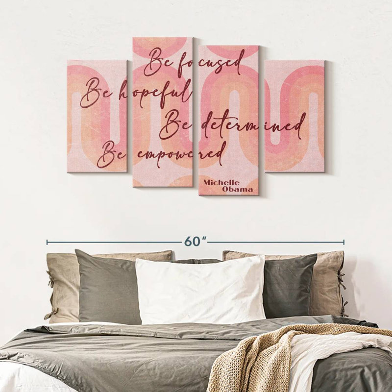 Impression sur toile de Michelle Obama, H 32 po x l 52 po x P 1,25 po