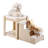 Pet Bunk Bed with Stairs Dog/Cat Window Perch Sleeper Couch Medium Size-1172764149
