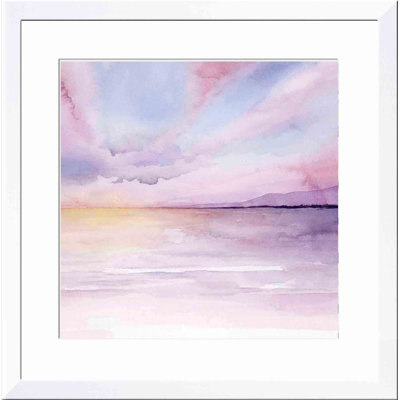 «Pale Sunset II» par Grace Popp - peinture encadrée