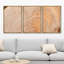 "Atural, texture de bois, anneaux éternels, art moderne, décor, chic, salon, chambre à coucher, bureau", 3 pièces-100781321-100781323
