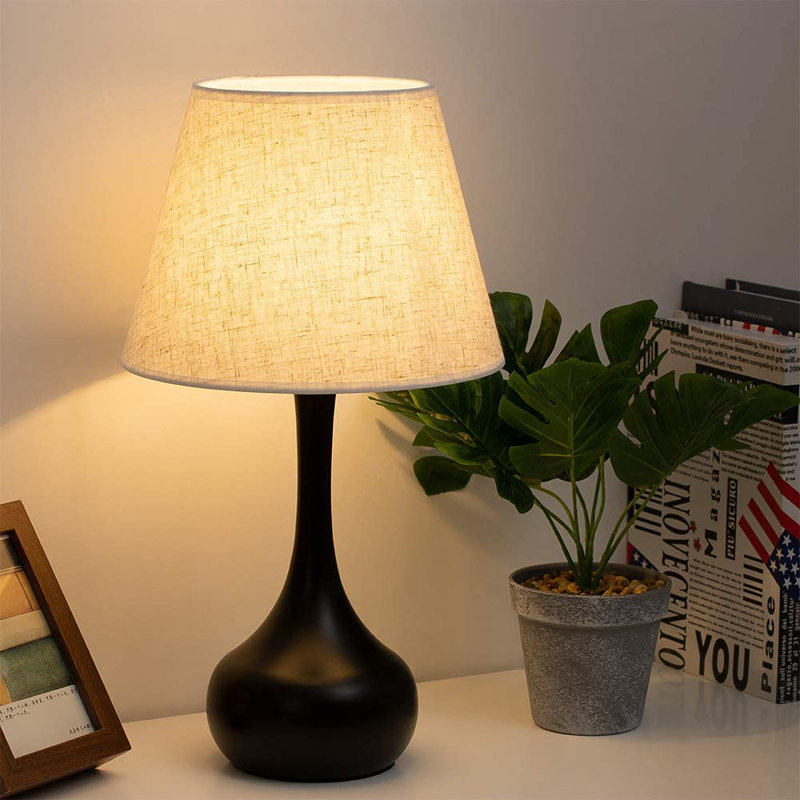 Metal Table Lamp, Black