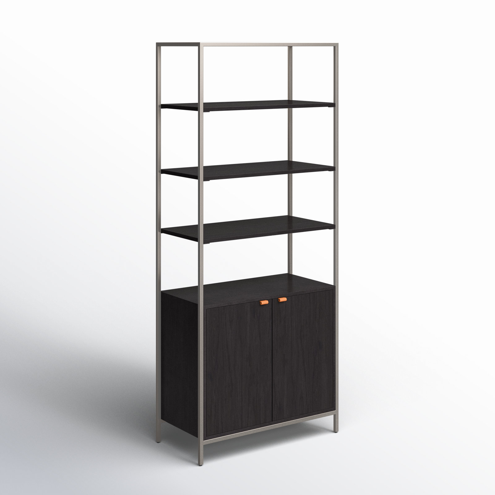 Loki Standard Bookcase, Black Wash