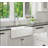 Lester 32.75'' L Farmhouse / Apron Double Bowl Fireclay Kitchen Sink