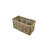 Set Of 3 Grey Rectangle Rattan Baskets