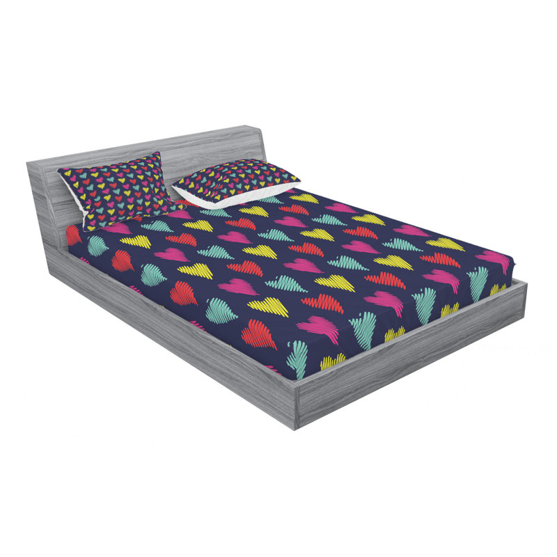 Microfiber Sheet Set, Queen Sheet Set + Fitted Sheet + 2 Pillowcases