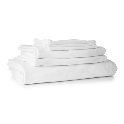 Choice Collection Flat Sheet – Cotton/Poly Percale, 200 Thread Count, Wrinkle-Resistant