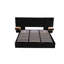 Très grand lit plateforme tapissier hydraulique en velours avec 2 tablettes, 2 lampes de lecture et un port USB-1994586085